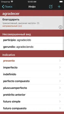 Game screenshot Spanish Verbs & Conjugation apk