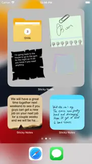 sticky notes + widget memo iphone screenshot 2