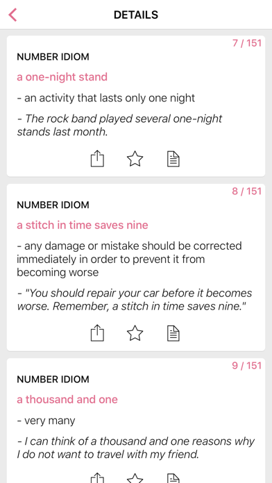 Time Number idioms in English Screenshot