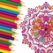Icon Mandala Color Book Therapy