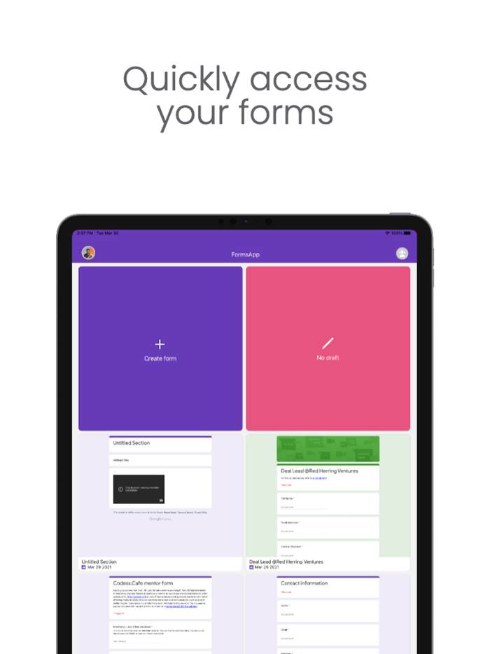 FormApp to manage Google forms