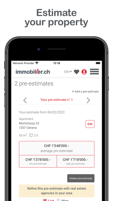 immobilier.ch Screenshot