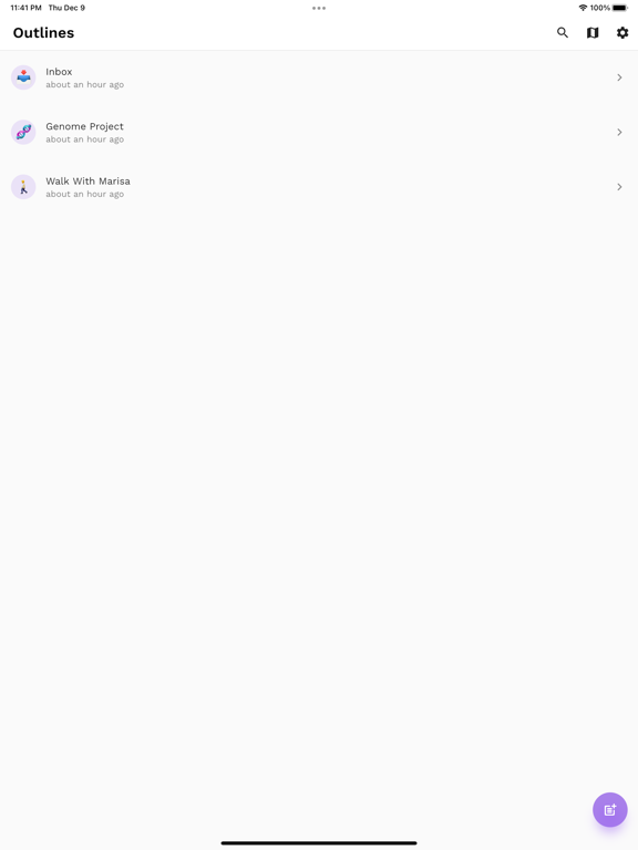Voiceliner iPad screenshot 2 - Productivity app