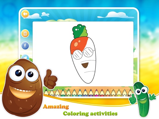 Veggies & Fruits Junior games iPad screenshot 4 - Education app