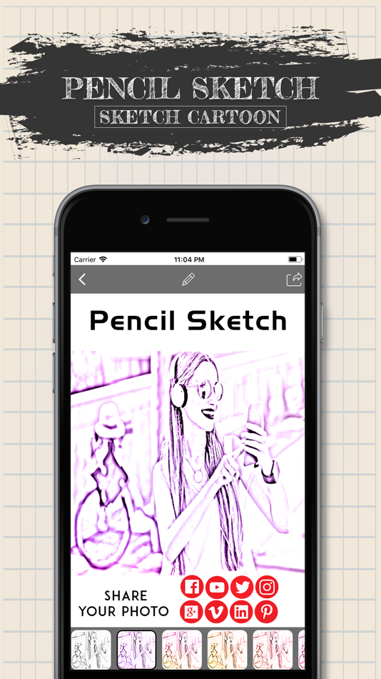 #6. Pencil Sketch-Sketch Cartoon (iOS) Podle: Arti Sharma