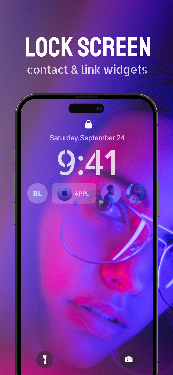 Lockscreen and Homescreen Widget
