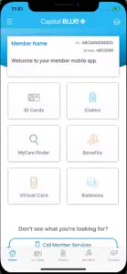 Capital Blue Cross screenshot #1 for iPhone