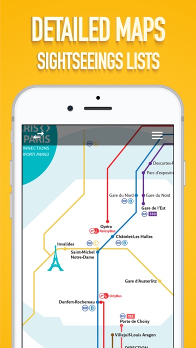 Paris Metro Map. Screenshot