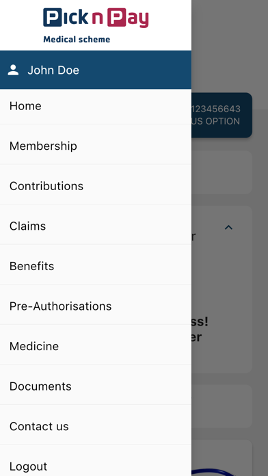 Pick n Pay Medical Scheme Screenshot