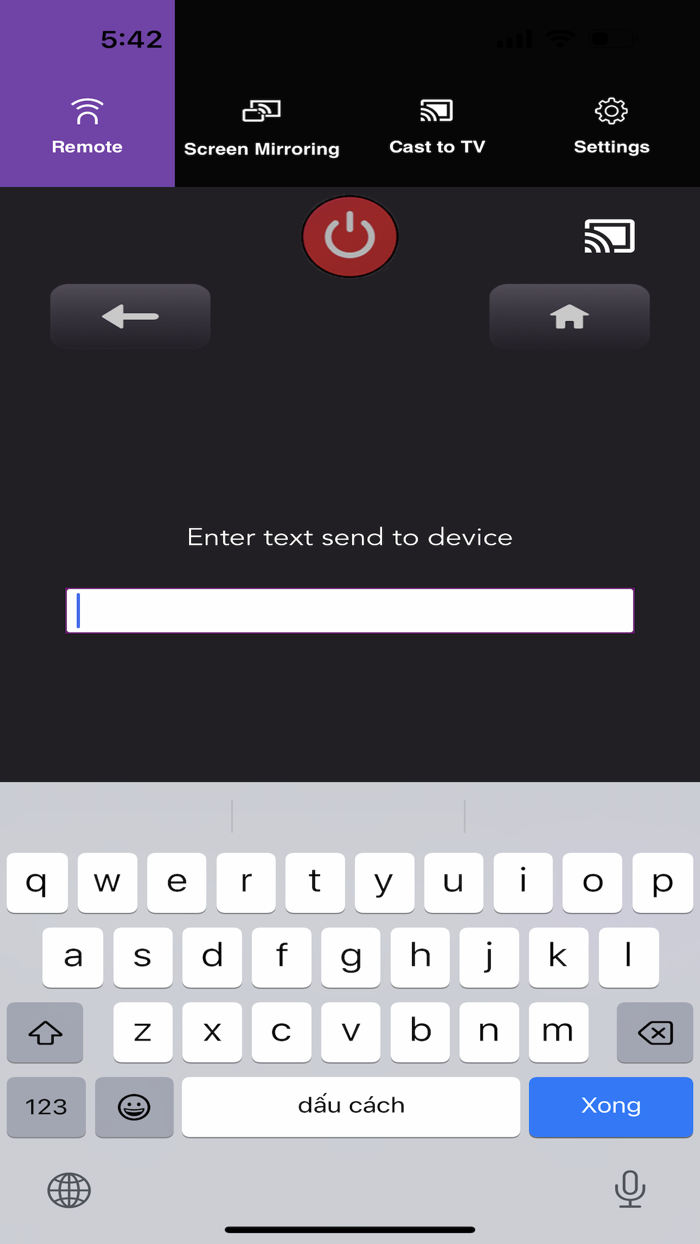 Roku Remote and Cast