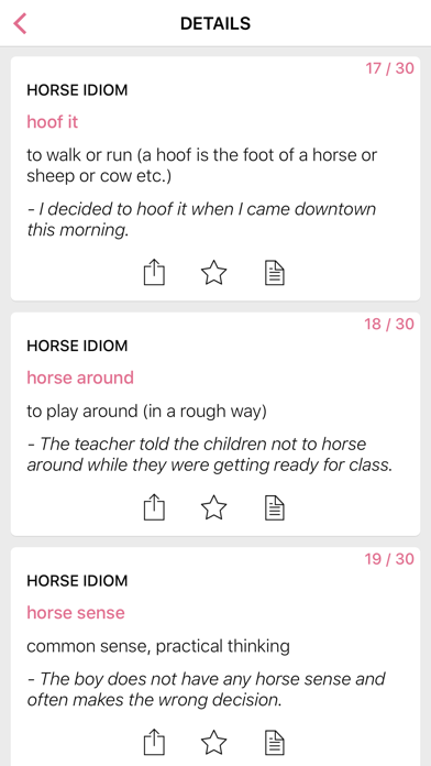 Animal - Number idioms Screenshot