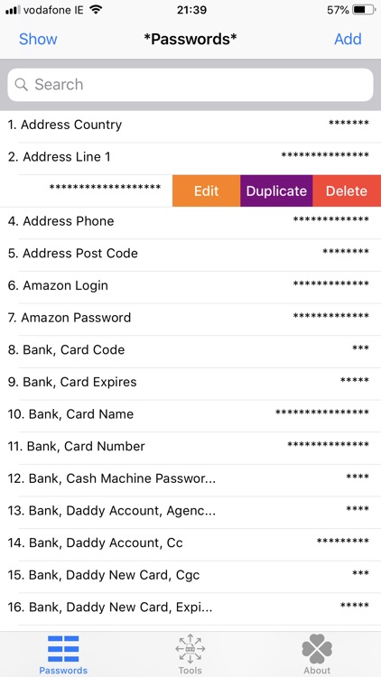 *Passwords* Copy and Paste screenshot-0
