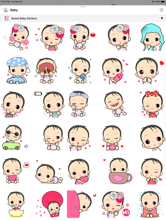Baby Stickers • iPad screenshot 8 - Stickers app