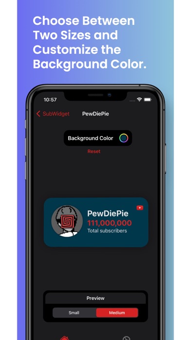 SubWidget - Widget for YouTube Screenshot