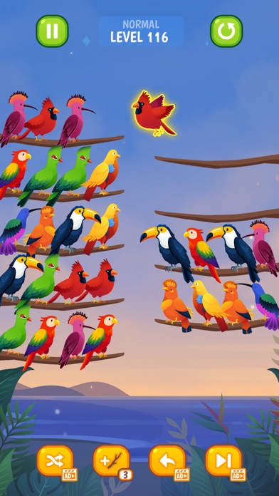 Bird Sort Puzzle Screenshot