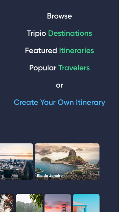 Tripio Travel App Screenshot