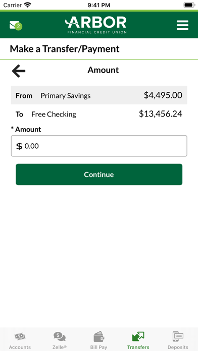 Arbor Financial Mobile Banking Screenshot
