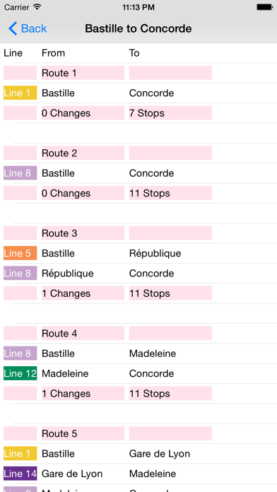 Paris Metro Route Planner Screenshot