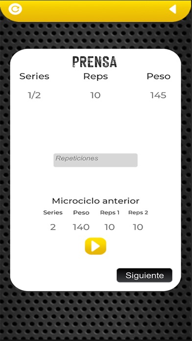 club fitness Entrenamientos Screenshot