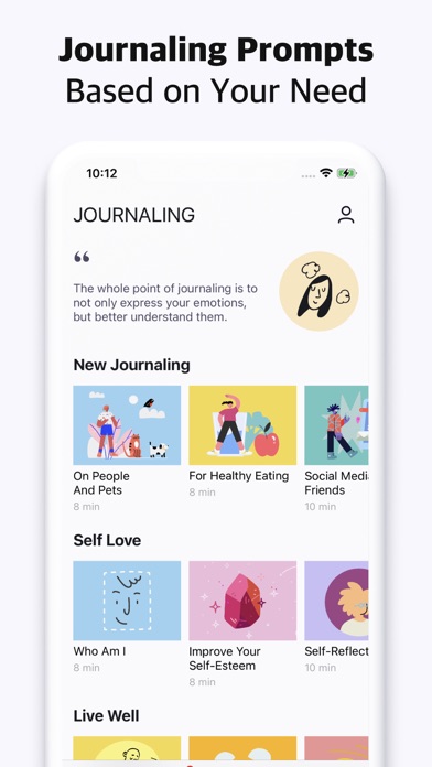 Daily Journal: CBT Self Care Screenshot