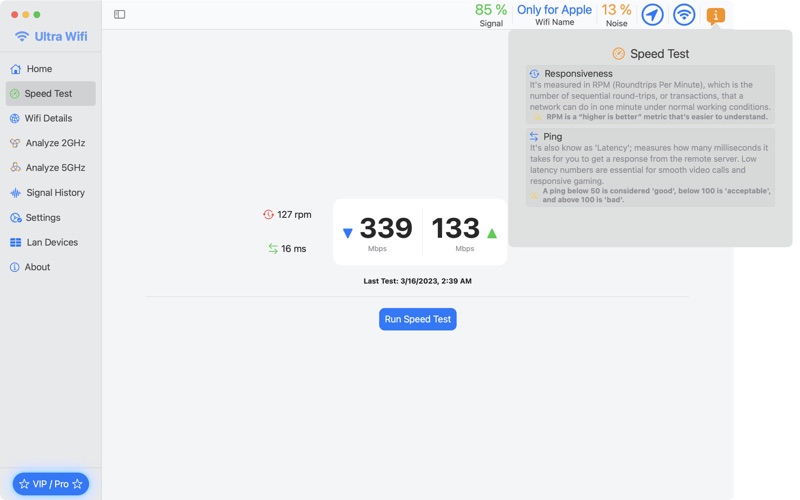 Ultra Wifi - Analyzer, Monitor Screenshot