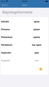 Norwegian Verb screenshot