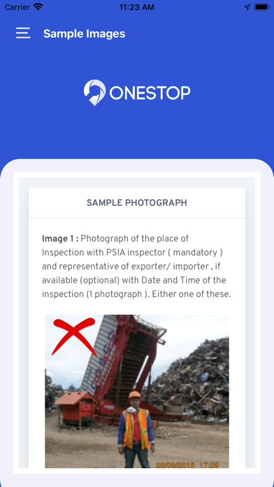 OneStop Inspection Screenshot