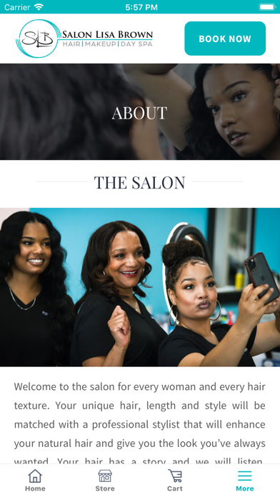 Salon Lisa Brown - Alabama Screenshot