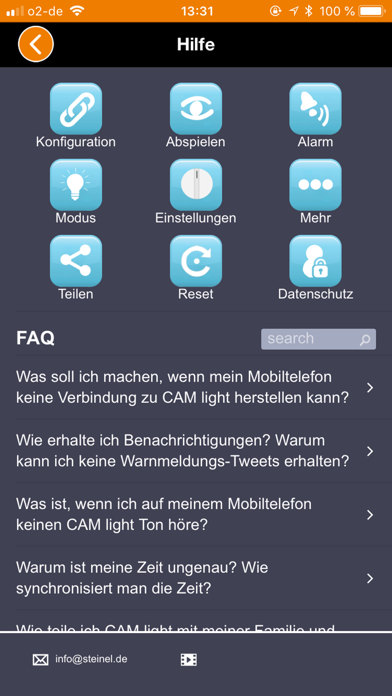 CAM light Screenshot