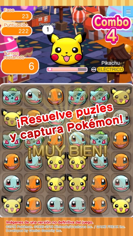 Pokémon Shuffle Mobile screenshot 2