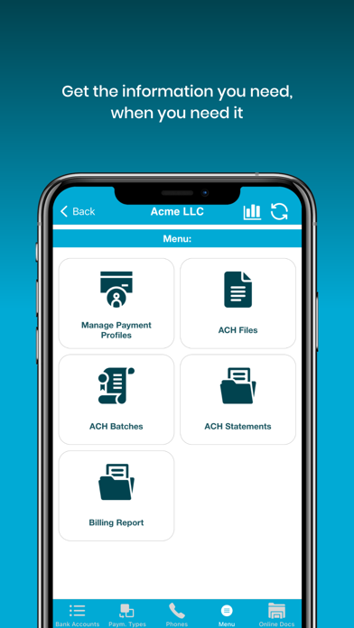 ACH Banking Screenshot