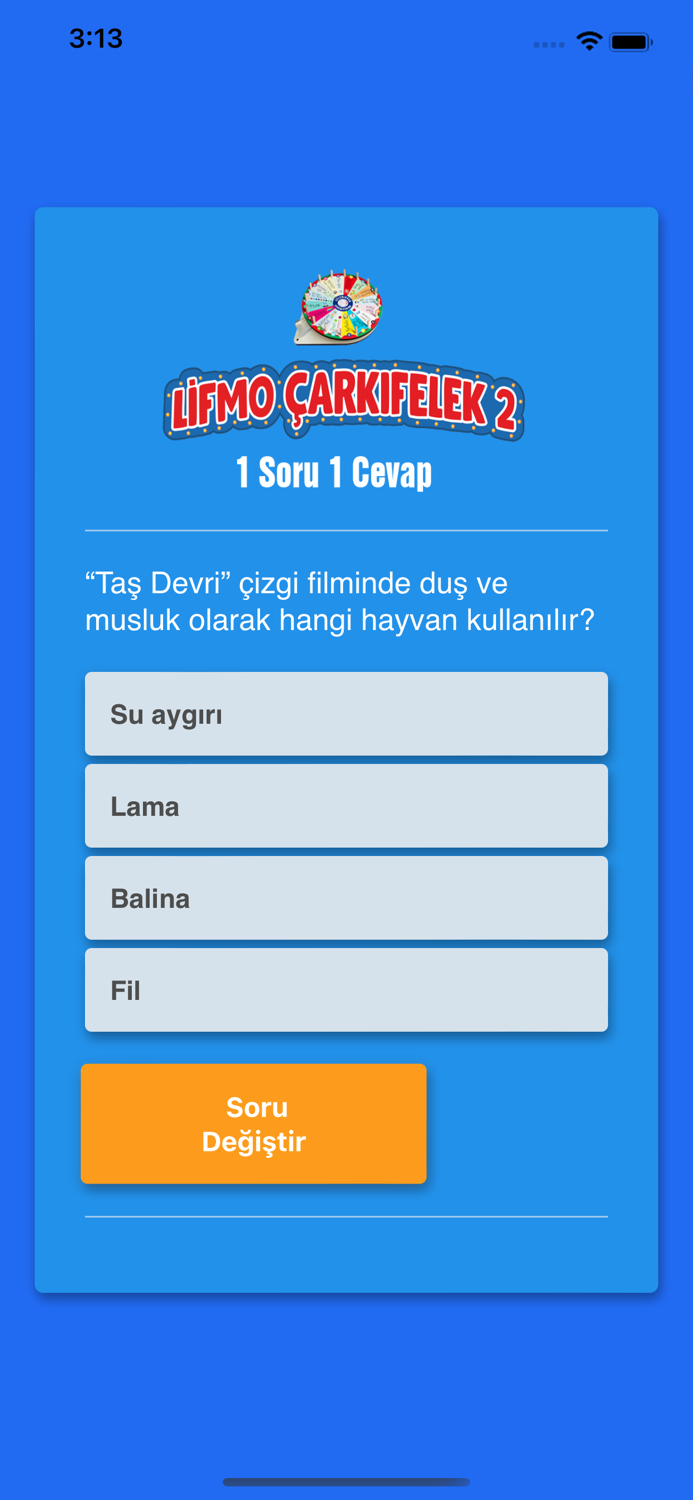 Lifmo Çarkıfelek Soru Cevap