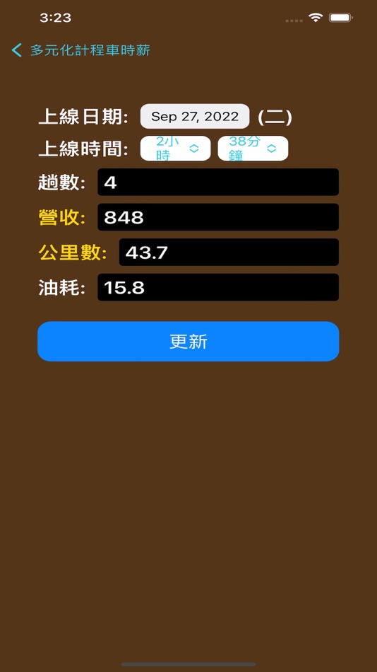 #8. 多元計程車時薪 (iOS) 由: chewang wu