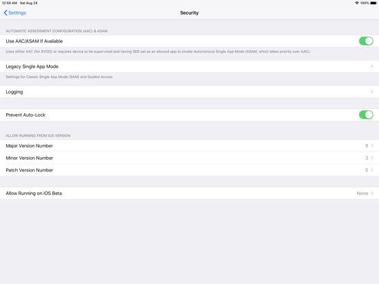 SafeExamBrowser iPad screenshot 7
