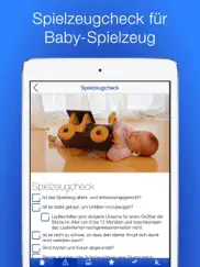 baby sicherheit checklisten ipad bildschirmfoto 2
