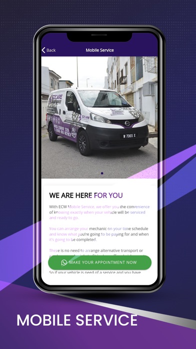 Ezcare Warranty Screenshot