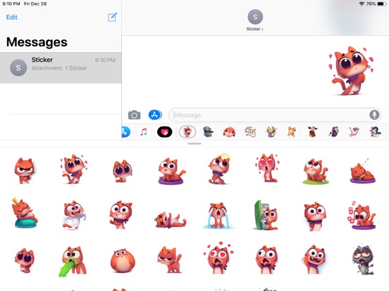 Screenshot #5 pour Cat Cute Pun Funny Stickers