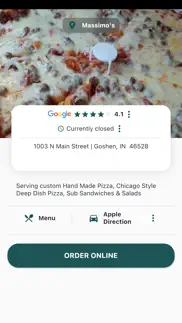 massimo's pizzeria iphone screenshot 1