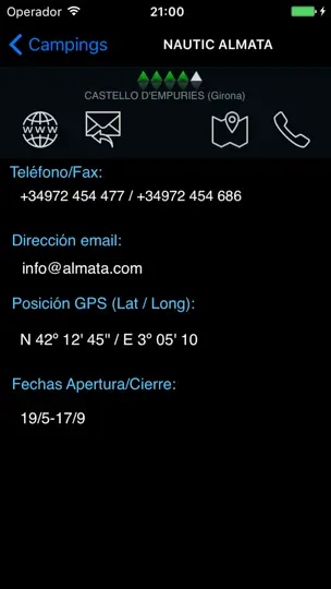 Captura de pantalla de Guia Camping en iPhone 2