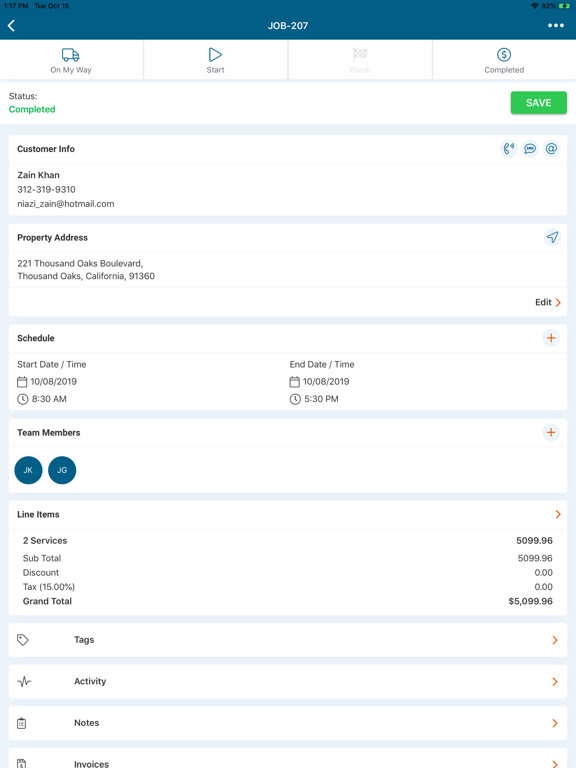Fixer Pro iPad screenshot 4 - Business app