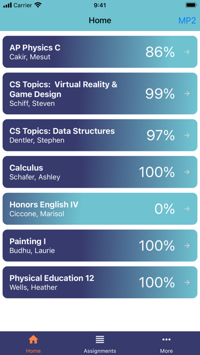 GradeView - Grades Simplified Screenshot