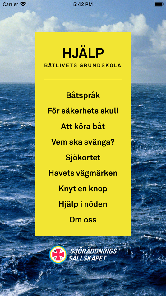 #1. Hjälp (iOS) Podle: Sjöräddningssällskapet