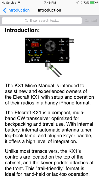 KX1 Micro Manual Screenshot