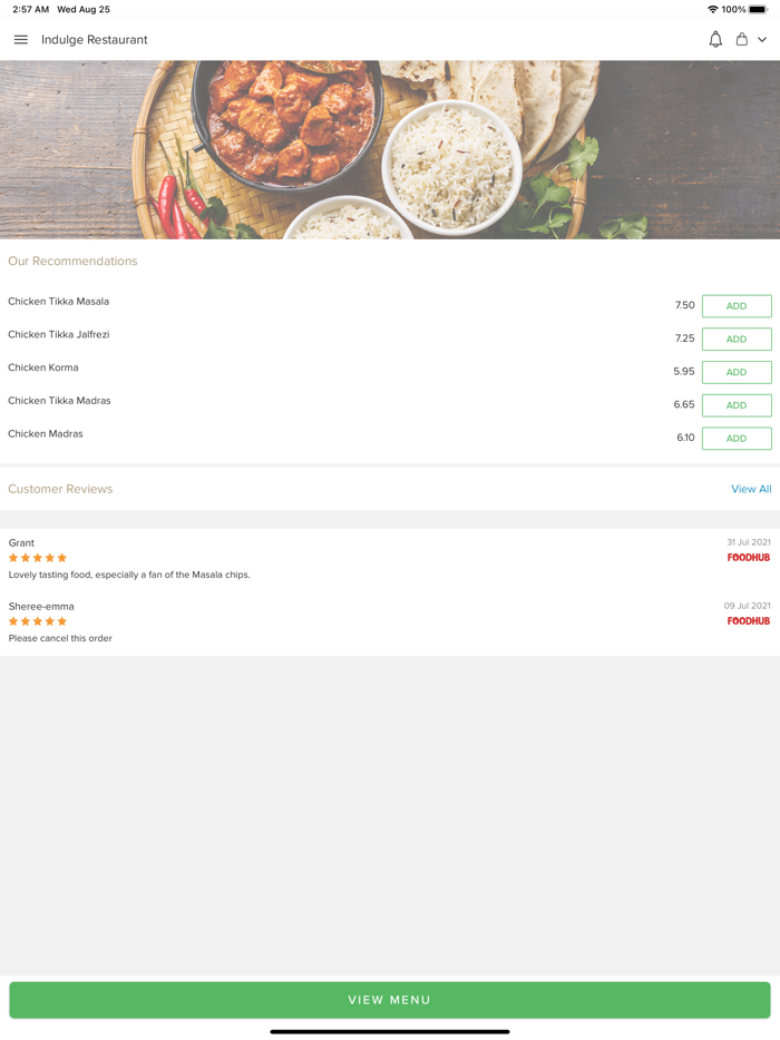 Indulge Restaurant Cannock.