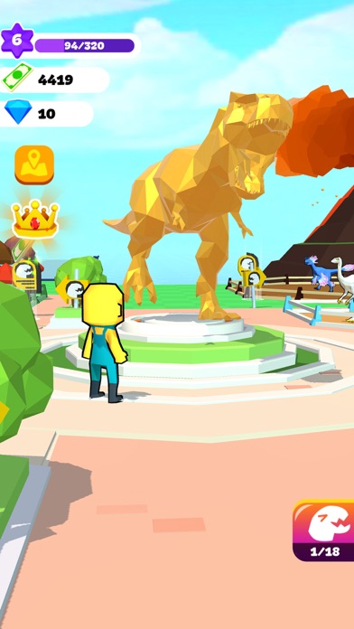 Dino Tycoon - 3D Building Game Screenshot