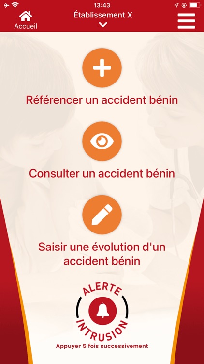 Velmis registre accident bénin