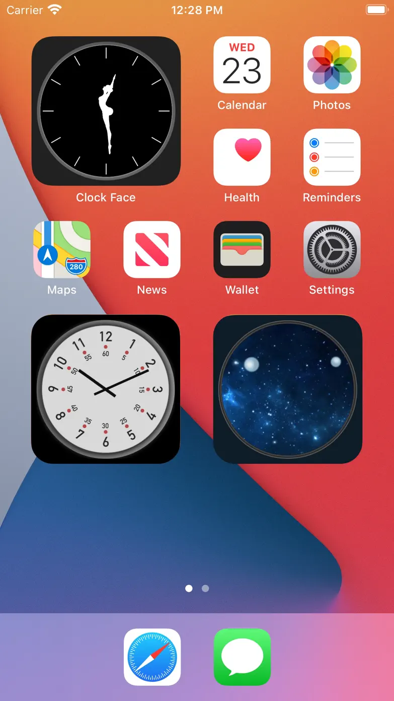 アナログ時計 - デスクトップ時間ウィジェット,目覚まし時計 App Store screenshot 1