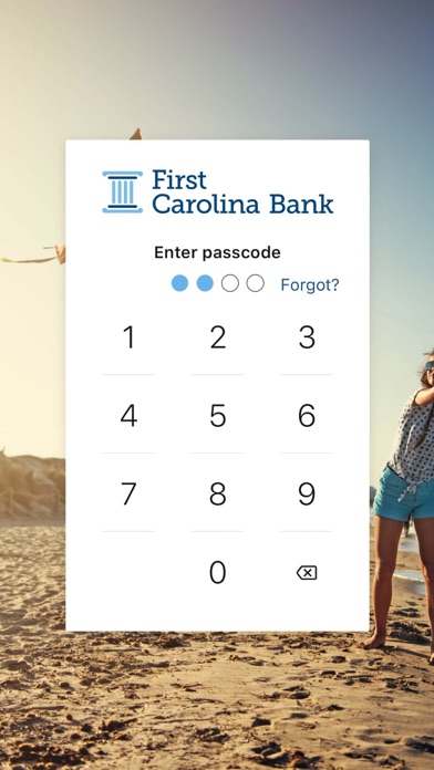 First Carolina Bank Screenshot
