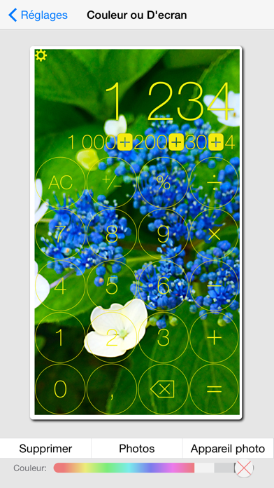Screenshot #1 pour Personnaliser la Calculatrice