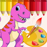 儿童画画游戏-恐龙学画画简笔画涂鸦涂色